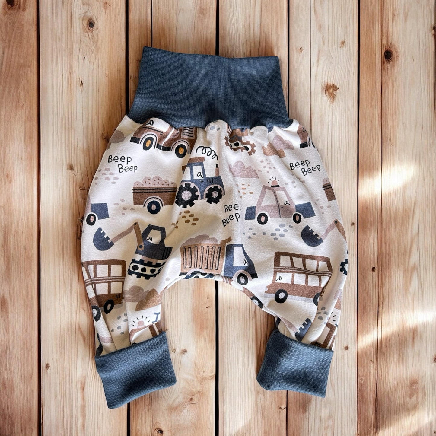 Pumphose für Babys und Kleinkinder Baustellenfahrzeuge