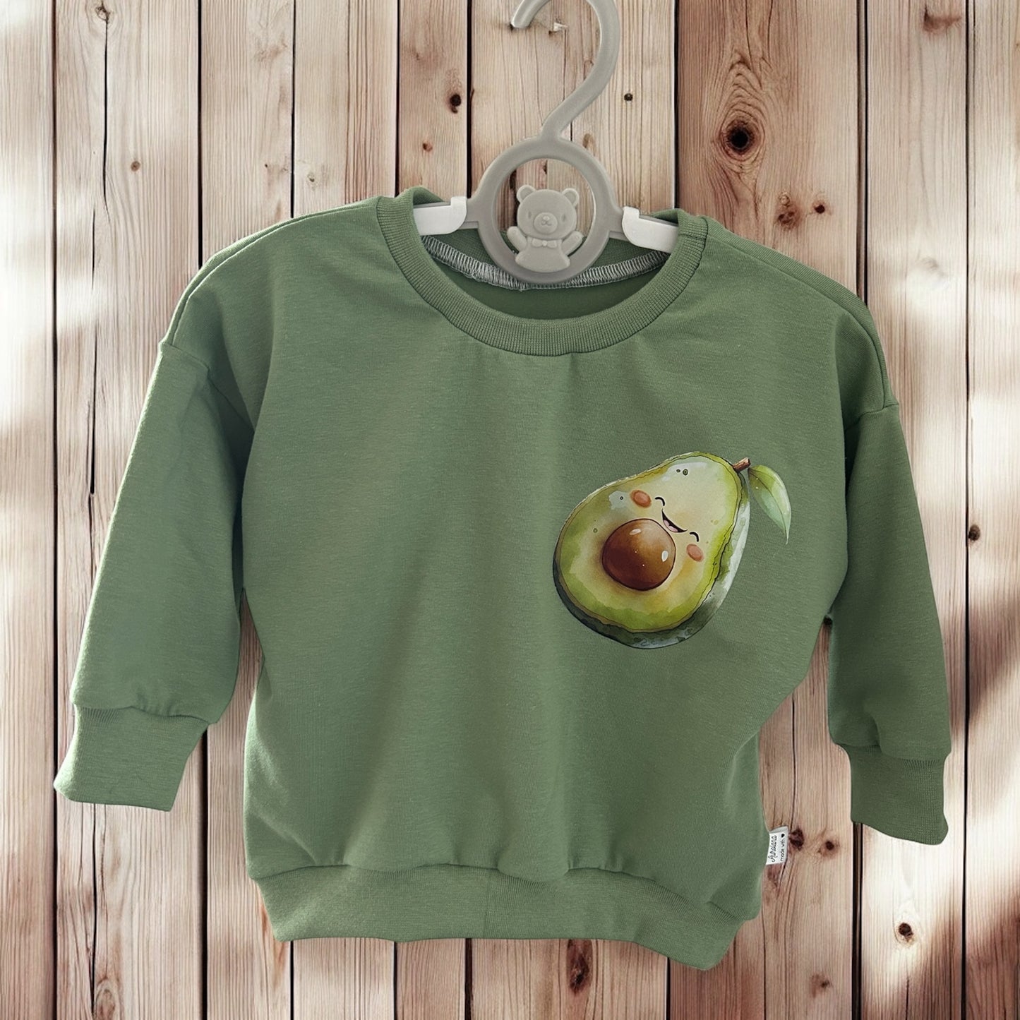 Oversize Pullover für Babys und Kleinkinder Mr. Avocado