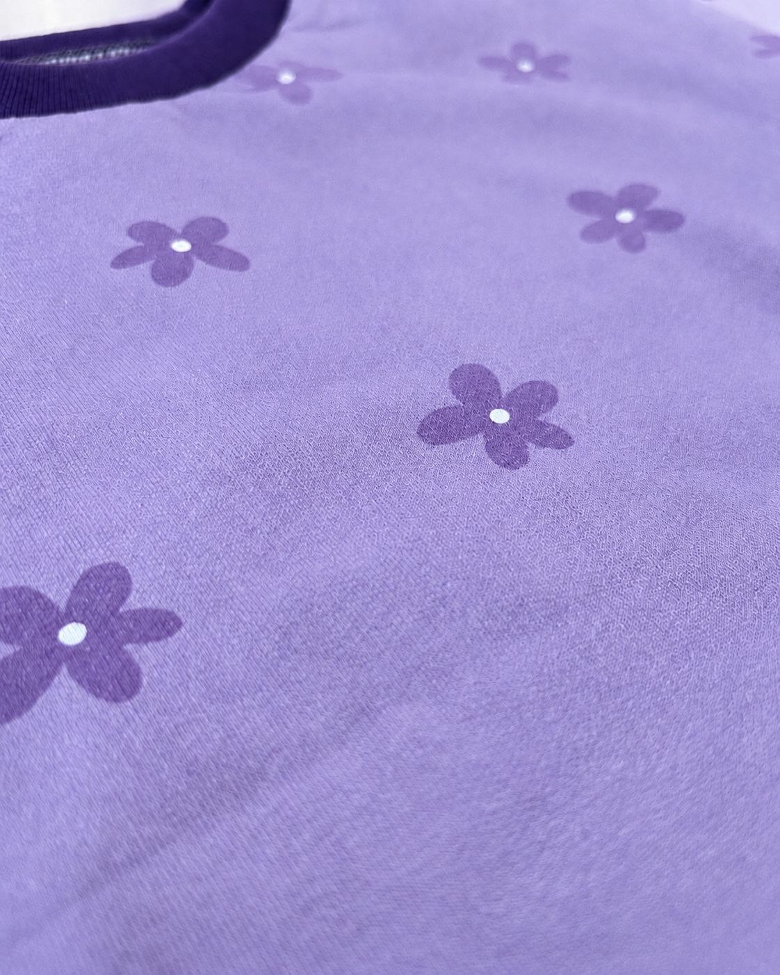 Oversize Pullover French Terry für Babys und Kleinkinder | Zarte Blüte