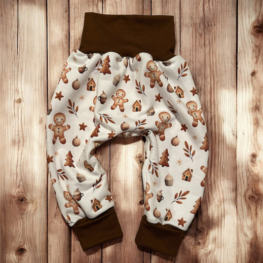 Pumphose French Terry für Babys und Kleinkinder Lebkuchen