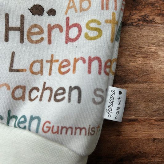 Oversize Pullover French Terry für Babys und Kleinkinder Herbstzeit