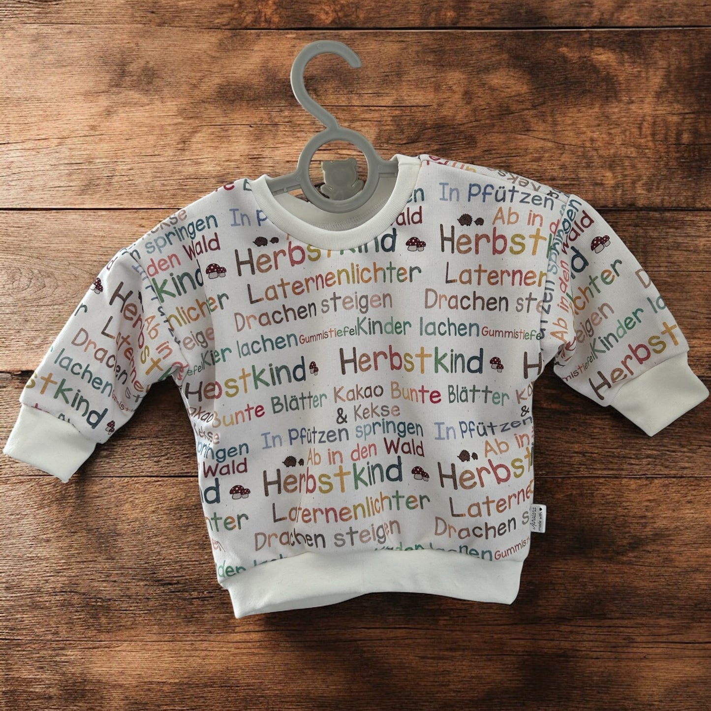 Oversize Pullover French Terry für Babys und Kleinkinder Herbstzeit