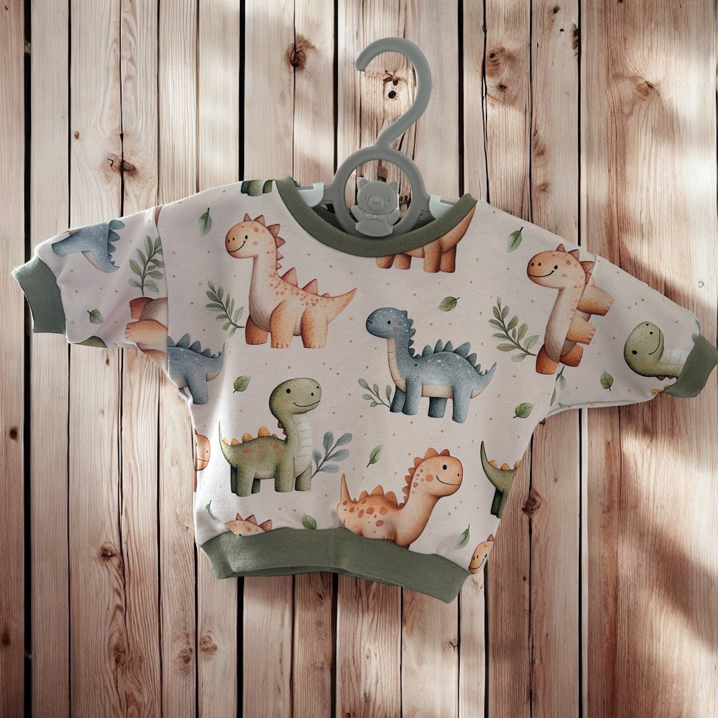 Oversize Pullover French Terry für Babys und Kleinkinder Dinogang