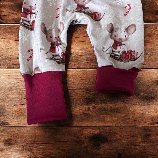 Pumphose für Babys und Kleinkinder Schlittenmaus