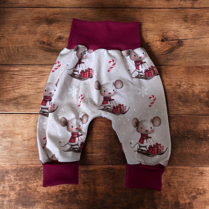 Pumphose für Babys und Kleinkinder Schlittenmaus