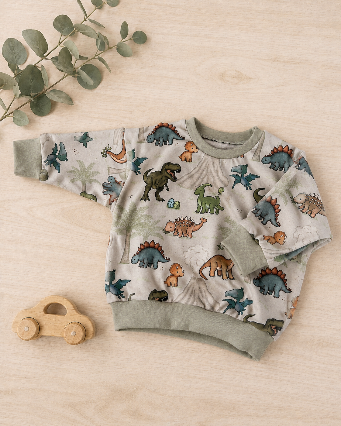 Oversize Pullover French Terry für Babys und Kleinkinder | Dinolinoland