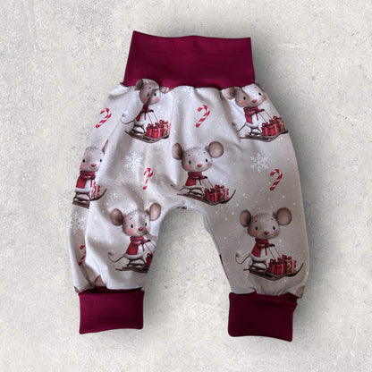 Pumphose für Babys und Kleinkinder Schlittenmaus
